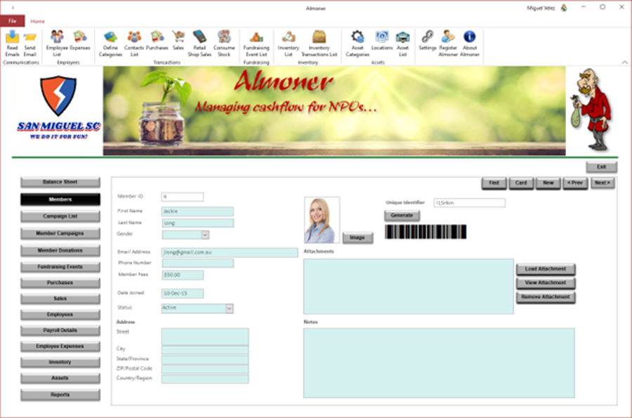 Members Screen