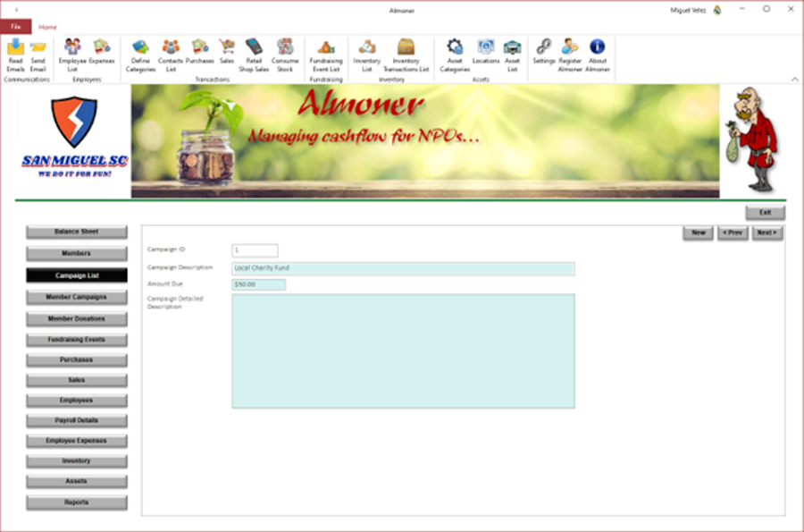 Campaigns Screen