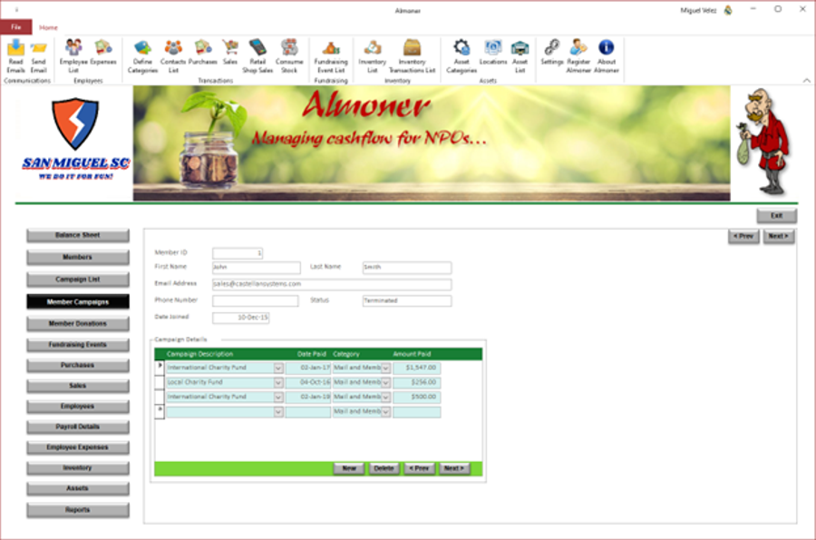 Payments Screen