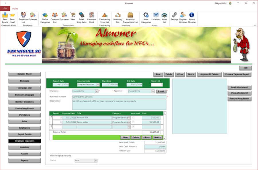 Expenses Screen