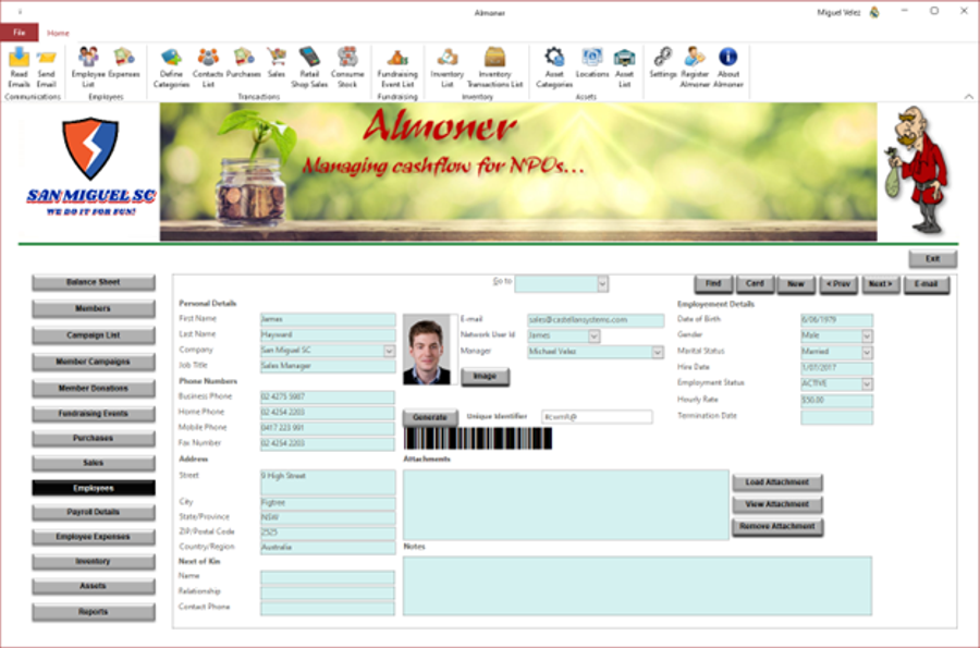 Employees Screen