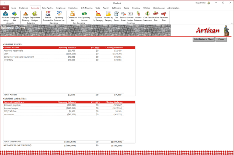Balance Sheet