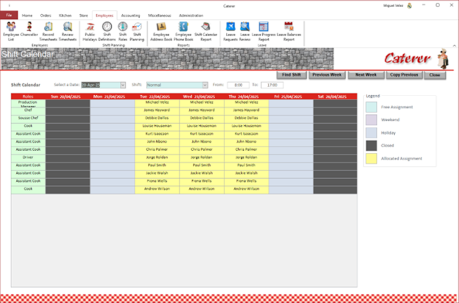 shift planning