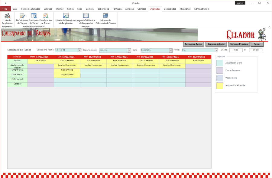 Shift Planning Screen