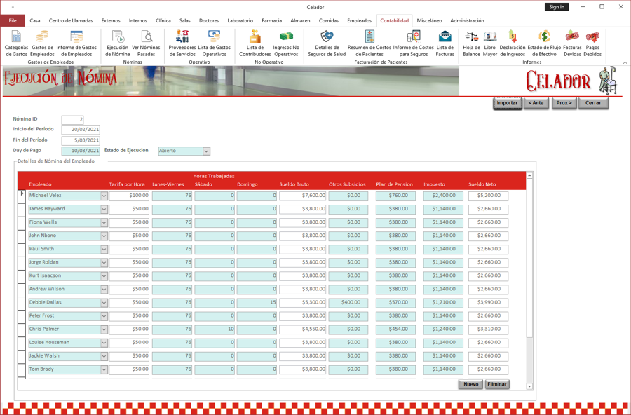 Shift Planning Screen
