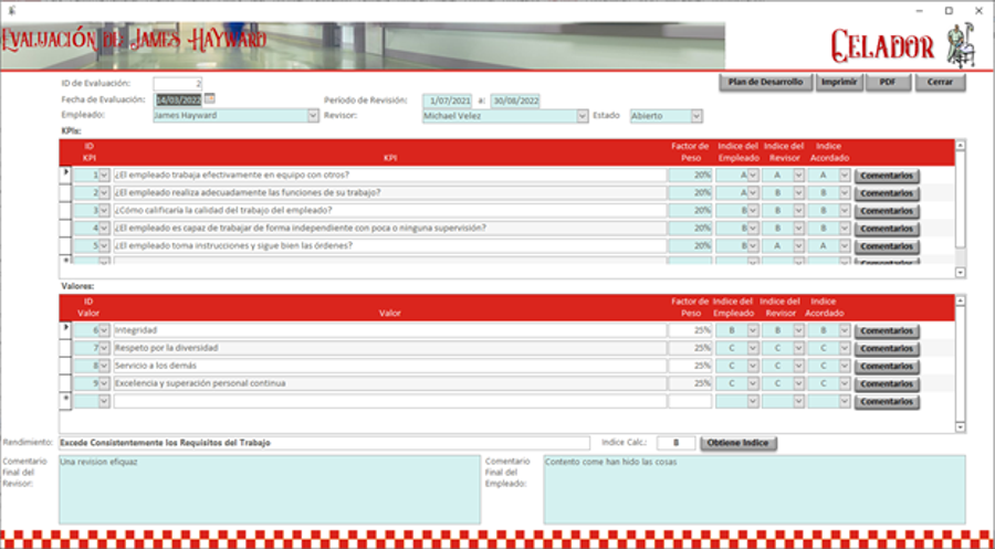 Update Schedule Screen