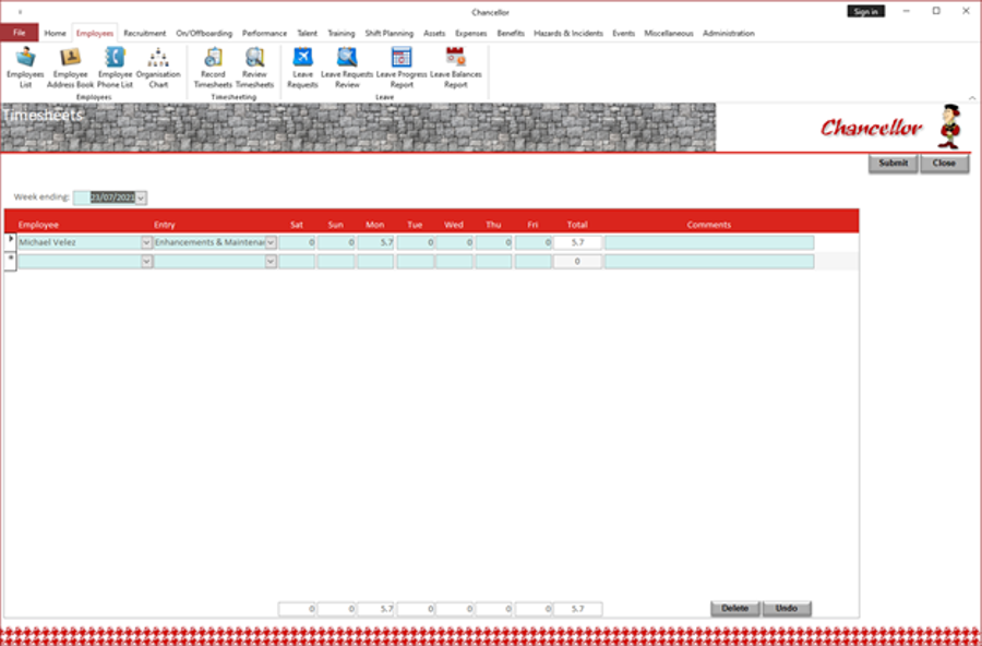 Timesheet