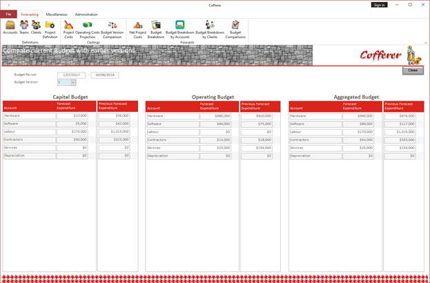 Variations Screen