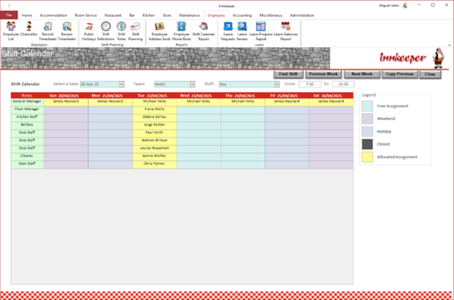 shift planning
