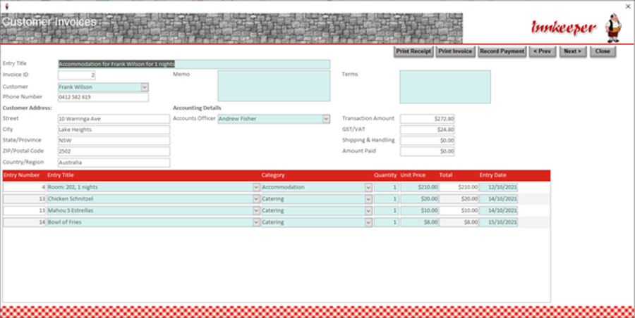 Invoicing