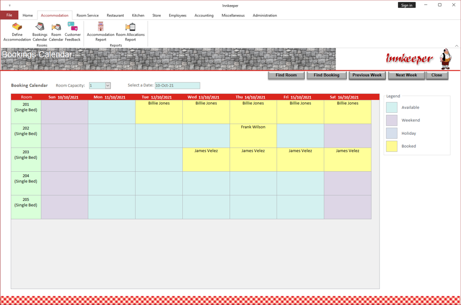 Room Calendar