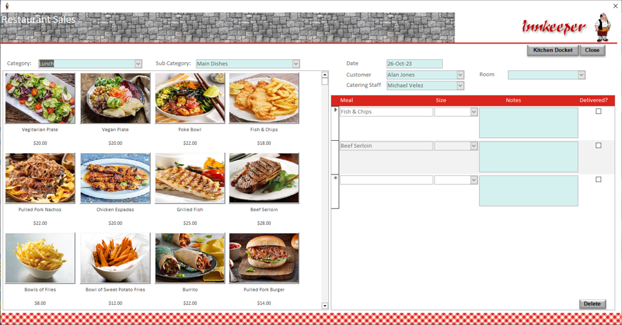 Restaurant Orders