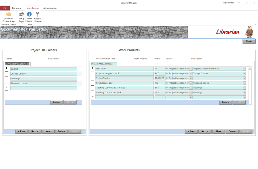 Register Screen