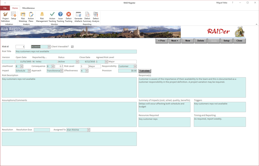 Risk Screen